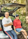 John & Peg Edward relaxing after their run at FC North, photo by Kathy Urban John & Peg Edward relaxing after their run at FC North, photo by Kathy Urban