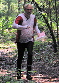 Bill Shannon pushing for the GO control at Nolde, photo by Julie Keim