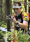 Clem McGrath e-punching at Pakim Pond, photo by Eric Weyman