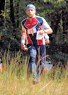 Vadim Masalkov finishing the US Sprint Championship, photo by Julie Keim