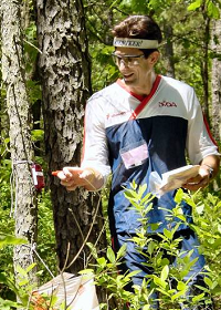 Johny WrongWay e-punching at Pakim Pond, photo by Eric Weyman