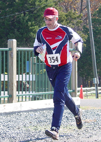 Eric Pevoto finishing at Fair Hill, photo by Kent Shaw