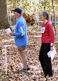 Trail-O competitors at Fair Hill, photo by Kent Shaw