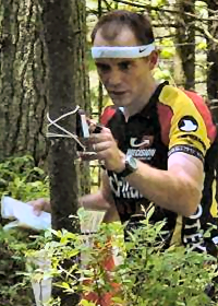 Clem McGrath e-punching at Pakim Pond, photo by Eric Weyman