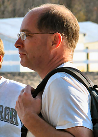 Ralph Tolbert after setting the courses at Fair Hill, photo by Julie Keim