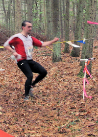 Patrick Shannon finishing at Batona 500 A-Event, photo by Kathy Urban