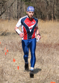 Vadim Masalkov heads for the finish at the Valley Goat 3, photo by Julie Keim