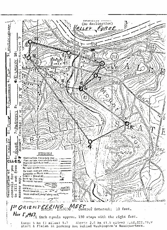 Original Valley Forge Map